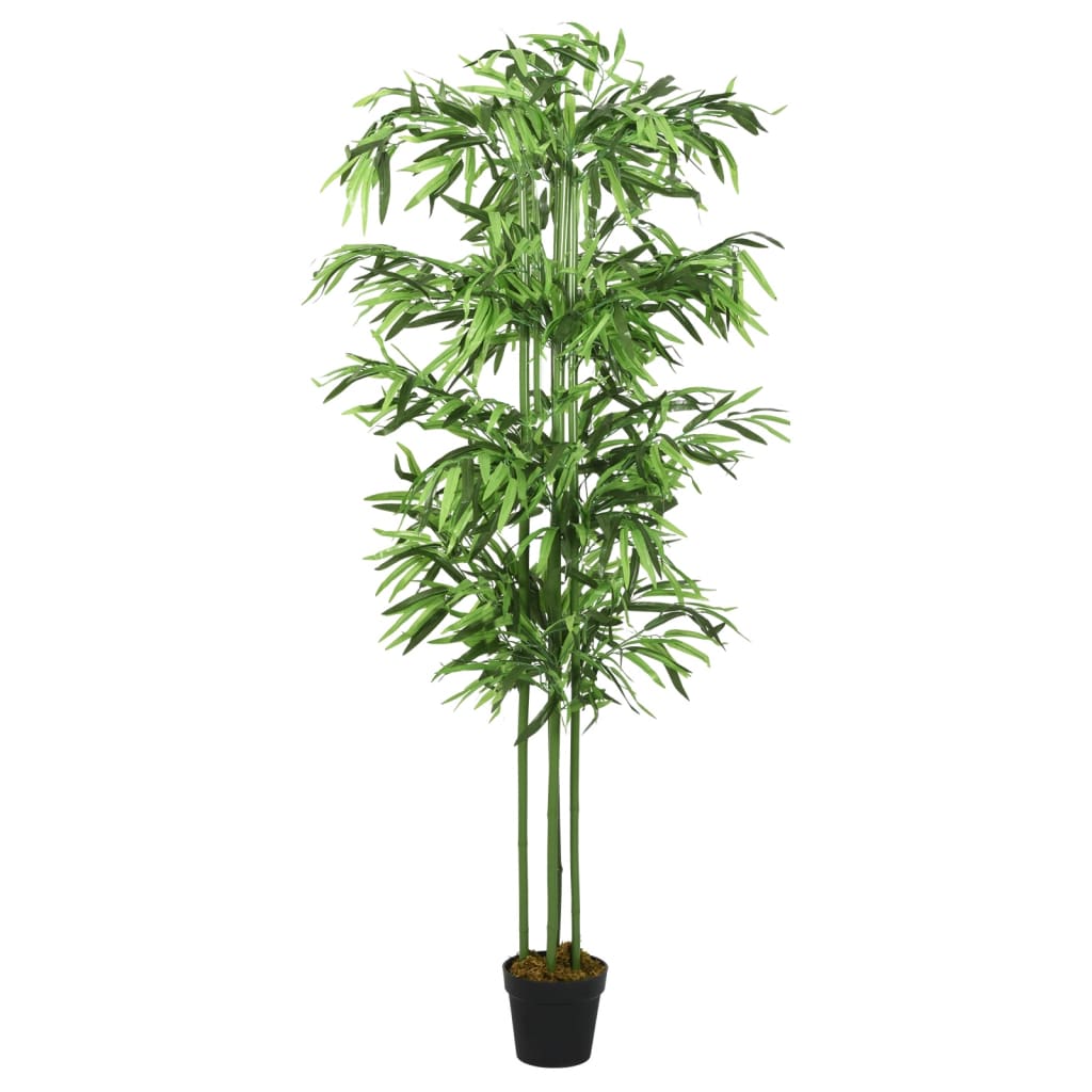 Albero Bambù Artificiale 864 Foglie 180 cm Verde 358995