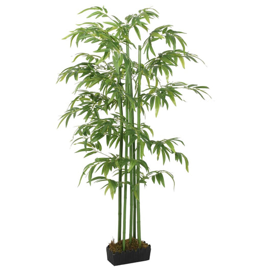 Albero Bambù Artificiale 240 Foglie 80 cm Verde 358996