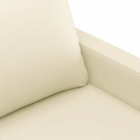 Divano a 3 Posti Crema 180 cm in Similpelle 359143