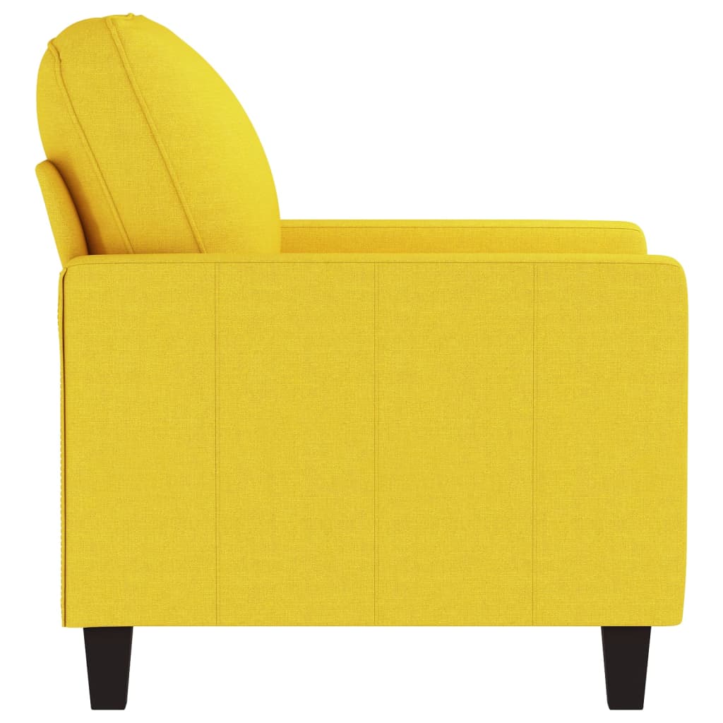 Poltrona Giallo Chiaro 60 cm in Tessuto 359152