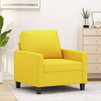 Poltrona Giallo Chiaro 60 cm in Tessuto 359152