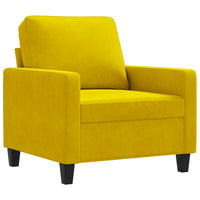 Poltrona Giallo 60 cm Velluto 359185