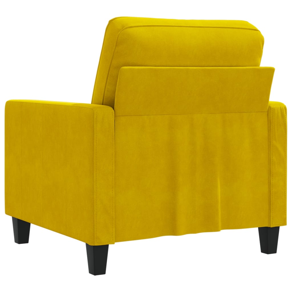 Poltrona Giallo 60 cm Velluto 359185