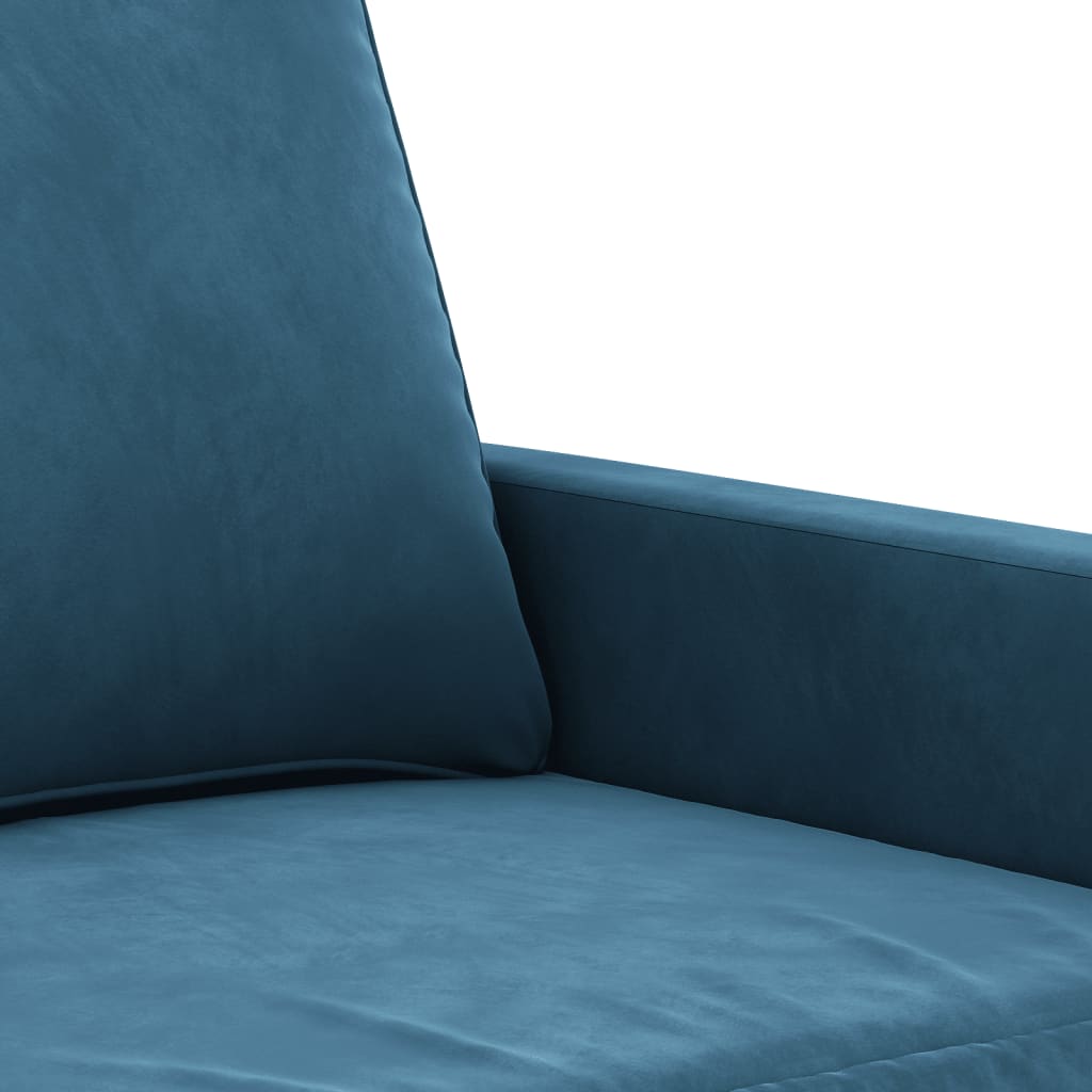 Poltrona Blu 60 cm Velluto 359188