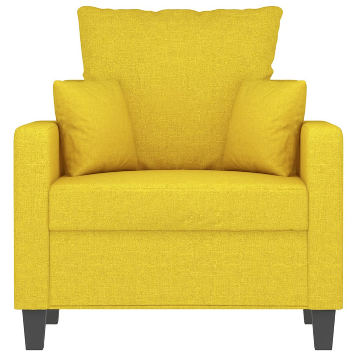 Poltrona Giallo Chiaro 60 cm in Tessuto 359256