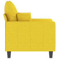 Poltrona Giallo Chiaro 60 cm in Tessuto 359256