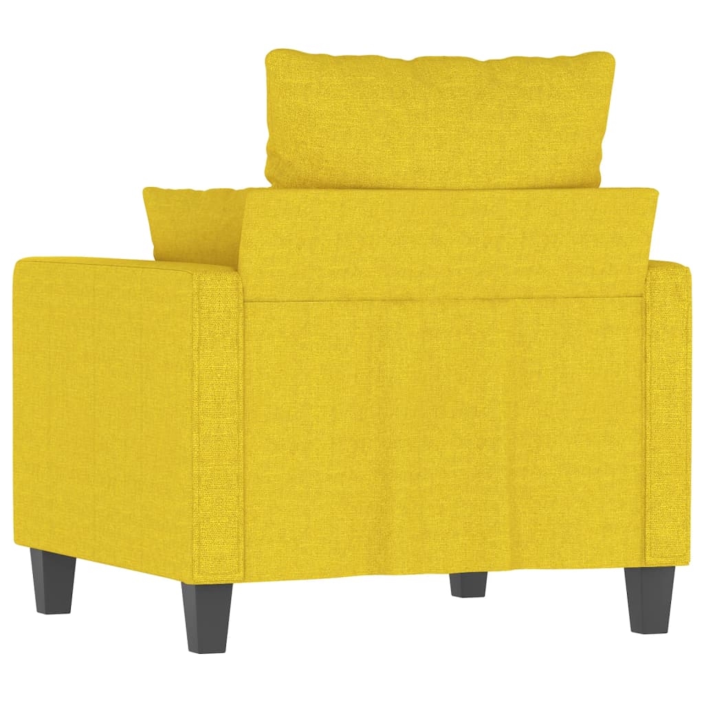 Poltrona Giallo Chiaro 60 cm in Tessuto 359256