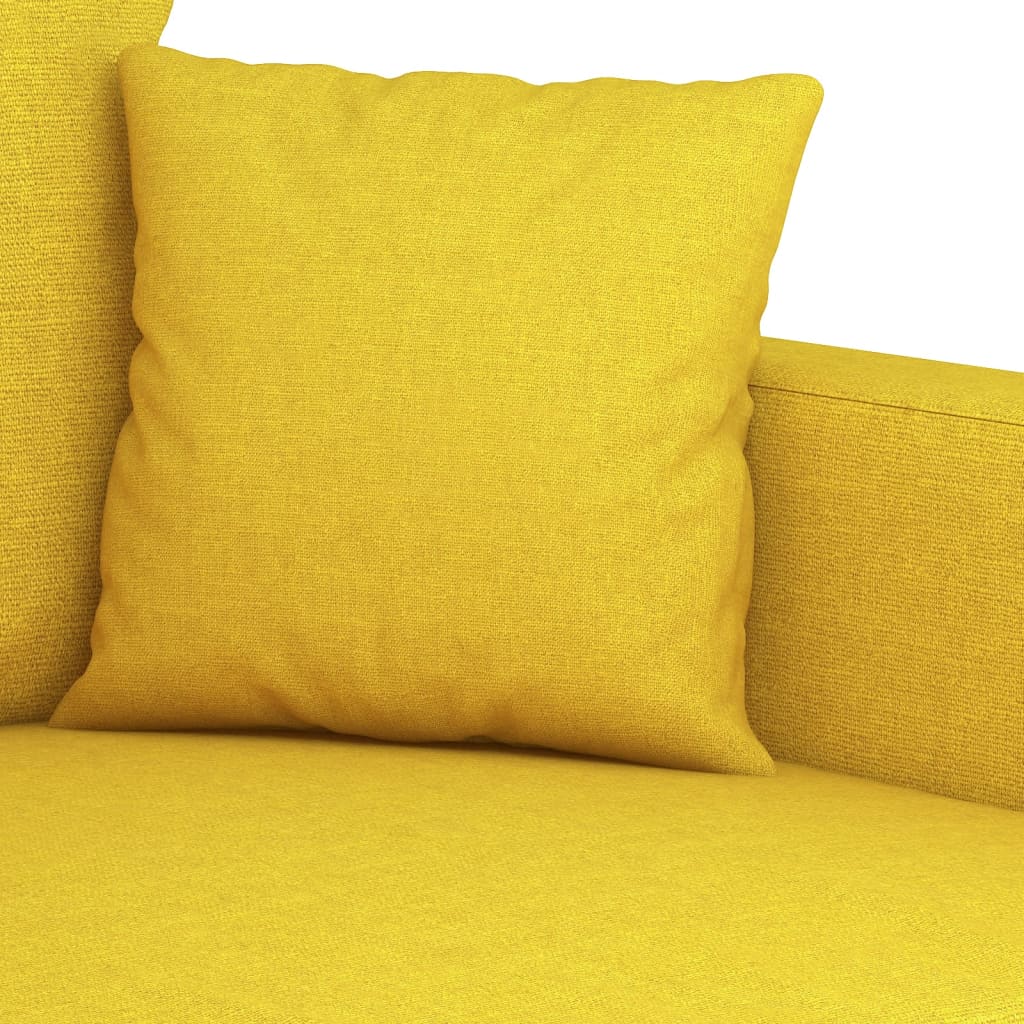 Poltrona Giallo Chiaro 60 cm in Tessuto 359256