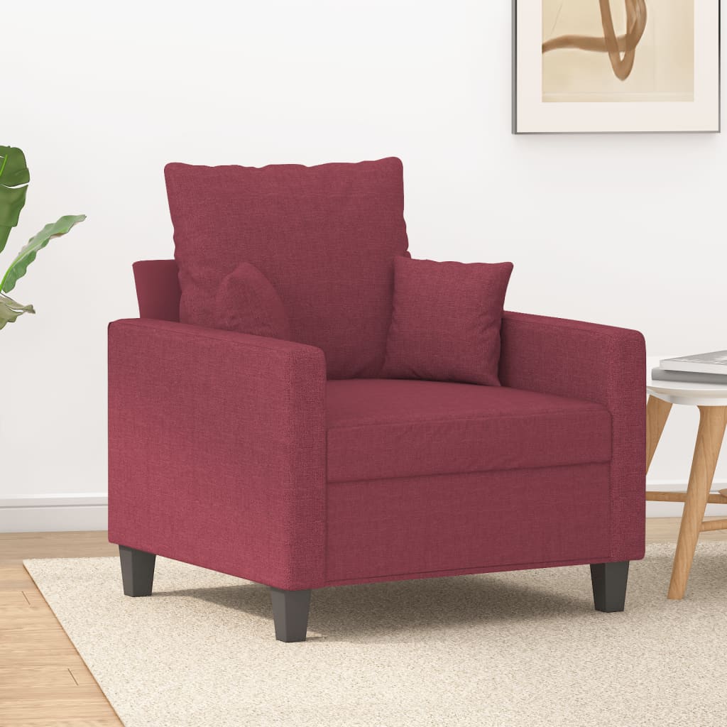 Poltrona Rosso Vino 60 cm in Tessutocod mxl 107845