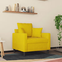 Poltrona Giallo 60 cm Velluto 359289