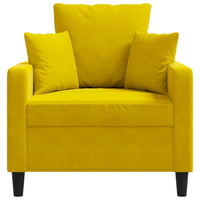 Poltrona Giallo 60 cm Velluto 359289