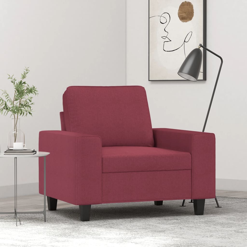 Poltrona Rosso Vino 60 cm in Tessutocod mxl 133686