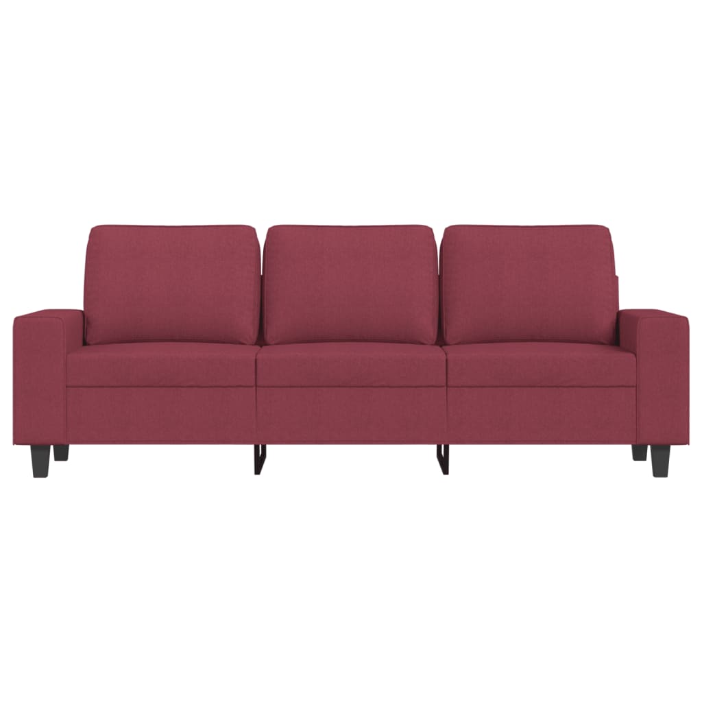 Divano a 3 Posti Rosso Vino 180 cm in Tessutocod mxl 133676