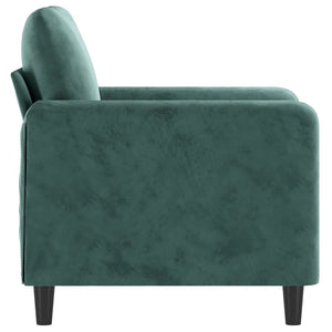 Poltrona Verde Scuro 60 cm Velluto 359424