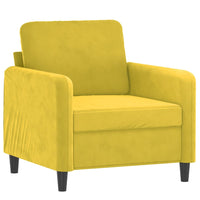 Poltrona Giallo 60 cm Velluto 359428