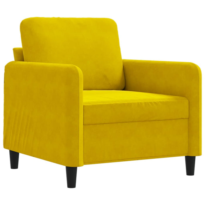 Poltrona Giallo 60 cm Velluto 359428