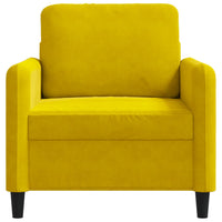 Poltrona Giallo 60 cm Velluto 359428