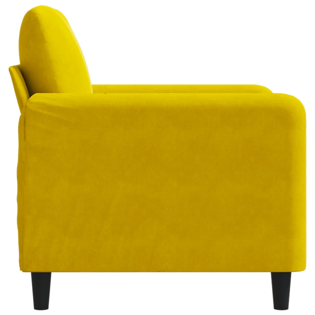 Poltrona Giallo 60 cm Velluto 359428