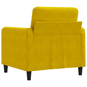 Poltrona Giallo 60 cm Velluto 359428