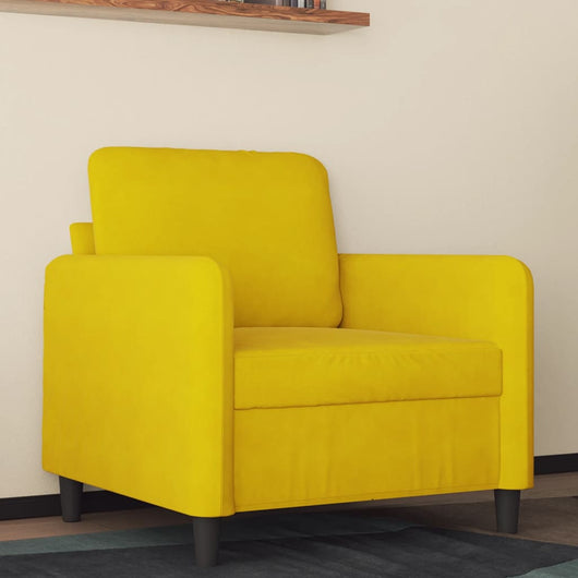 Poltrona Giallo 60 cm Velluto 359428