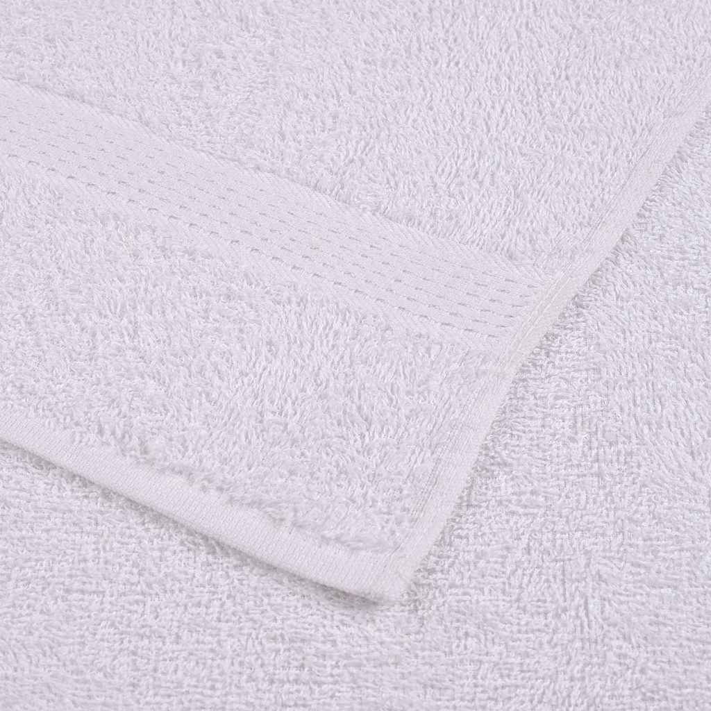 Asciugamani da Bagno 25pz Bianchi 100x150cm 360g/m² 100% Cotone 136660