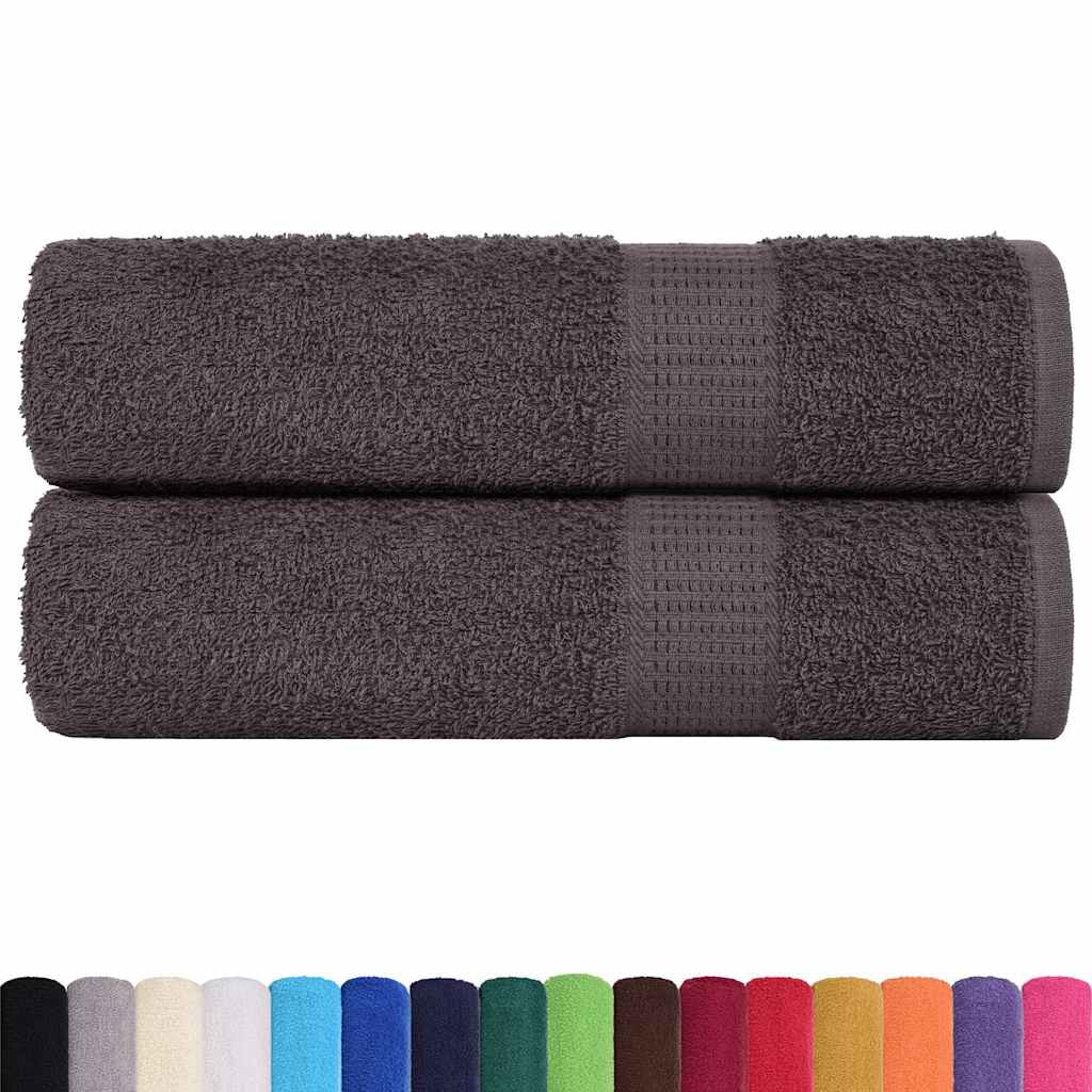 Asciugamani da Bagno 2 pz 100x150 cm 360 g/m² 100% Cotone 136689