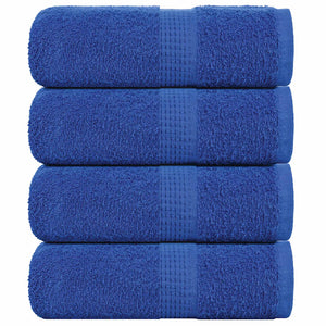 Asciugamani per Sapone 4 pz Blu 30x30 cm 360 g/m² 100% Cotone 136705