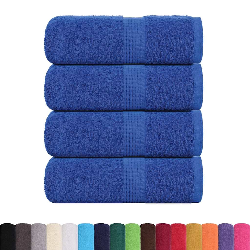 Asciugamani per Sapone 4 pz Blu 30x30 cm 360 g/m² 100% Cotone 136705