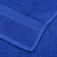 Asciugamani 2 pz Blu 50x100 cm 360 g/m² 100% Cotone 136710