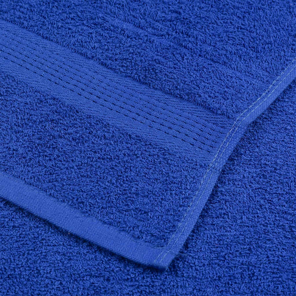 Asciugamani da Bagno 10pz Blu 100x150cm 360g/m² 100% Cotone 136718