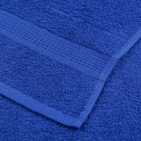 Asciugamani per Sauna 2 pz Blu 80x200cm 360g/m² 100% Cotone 136719