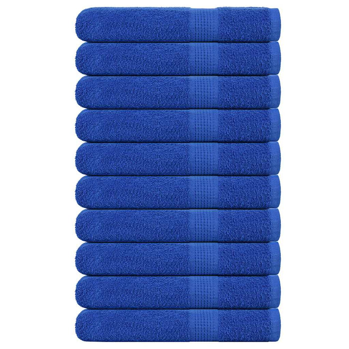 Asciugamani 10 pz Blu 100x200 cm 360 g/m² 100% Cotone 136724