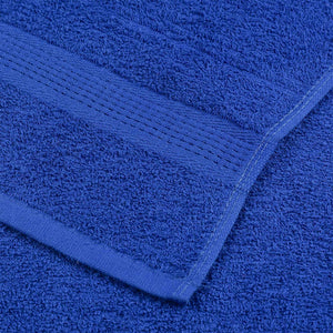 Asciugamani 10 pz Blu 100x200 cm 360 g/m² 100% Cotone 136724