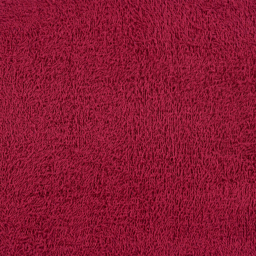 Asciugamani Ospiti 10 pz Bordò 30x50 cm 360 g/m² 100% Cotone 136733