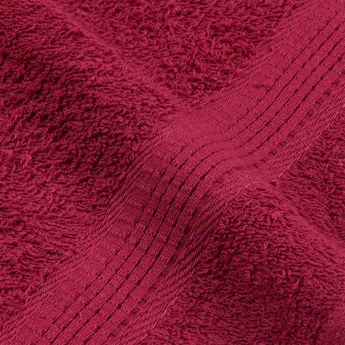 Asciugamani Doccia 4 pz Bordeaux 70x140 cm 360 g/m² 100% Cotone 136738