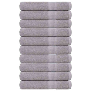 Asciugamani per Sauna 10pz Grigio 80x200cm 360 g/m² 100% Cotone 136841