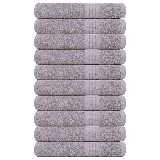 Asciugamani per Sauna 10pz Grigio 80x200cm 360 g/m² 100% Cotone 136841