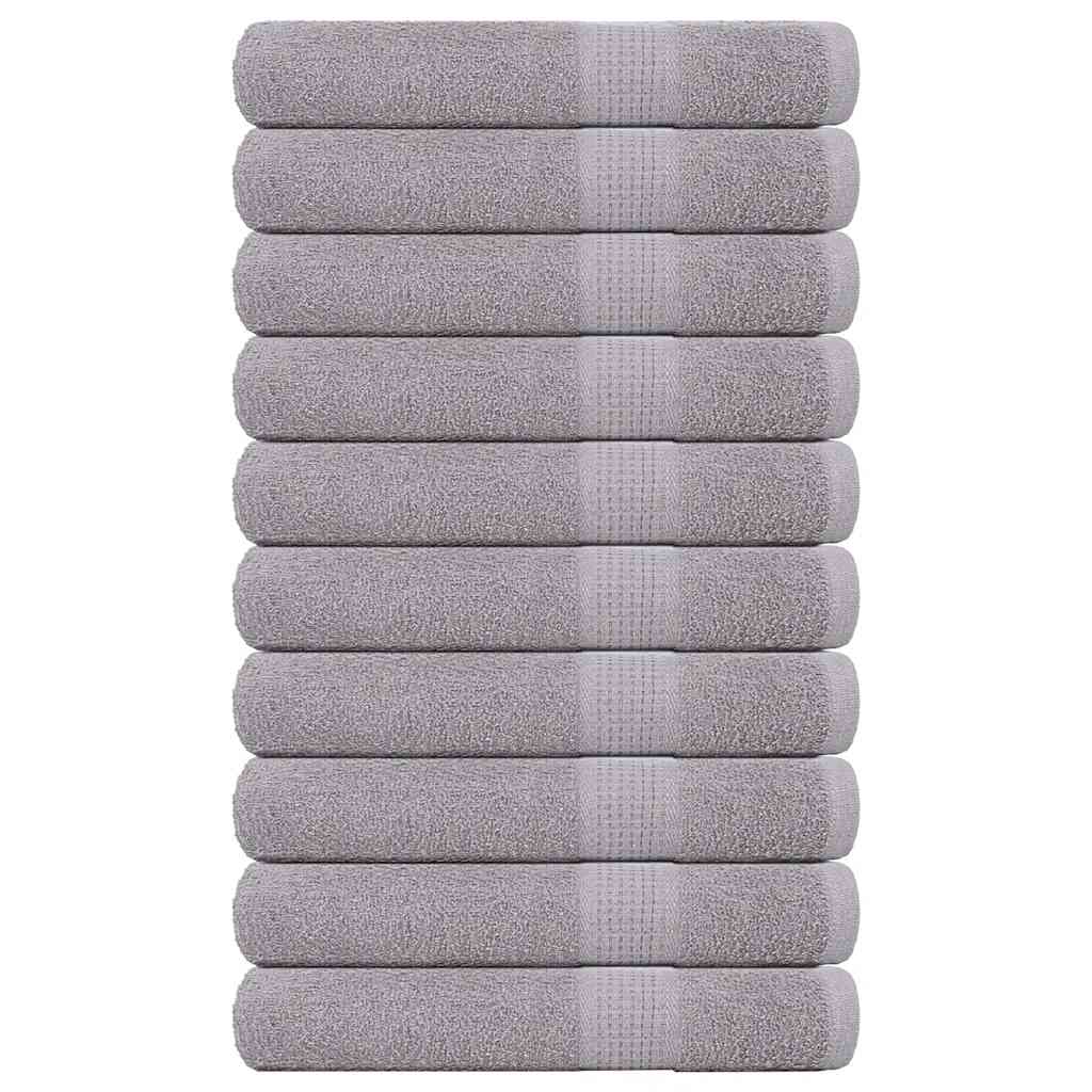 Asciugamani per Sauna 10pz Grigio 80x200cm 360 g/m² 100% Cotone 136841