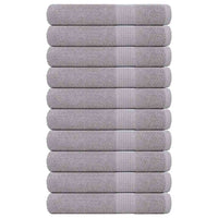 Asciugamani per Sauna 10pz Grigio 80x200cm 360 g/m² 100% Cotone 136841