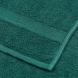 Asciugamani 4 pz Verde 50x100 cm 360 g/m² 100% Cotone 136855