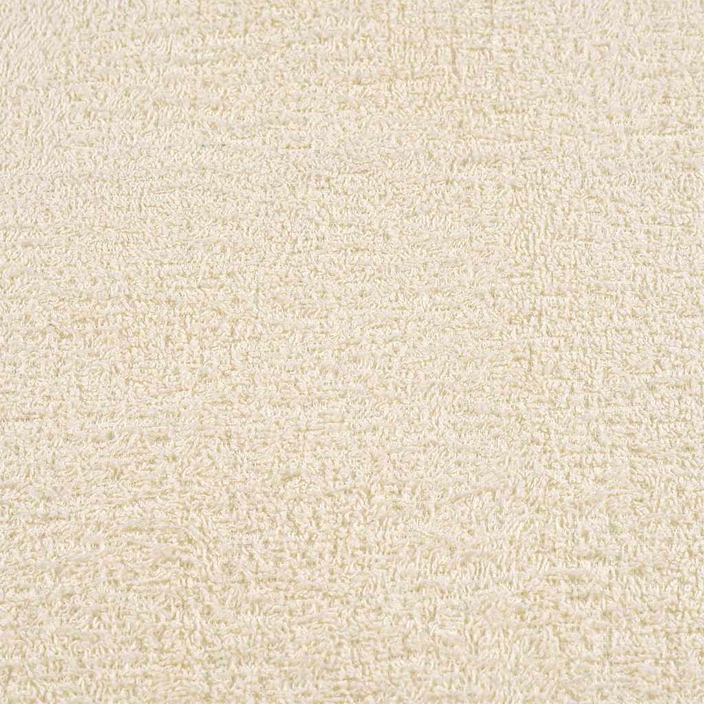 Asciugamani Ospiti 10 pz Crema 30x50 cm 360 g/m² 100% Cotone 136997