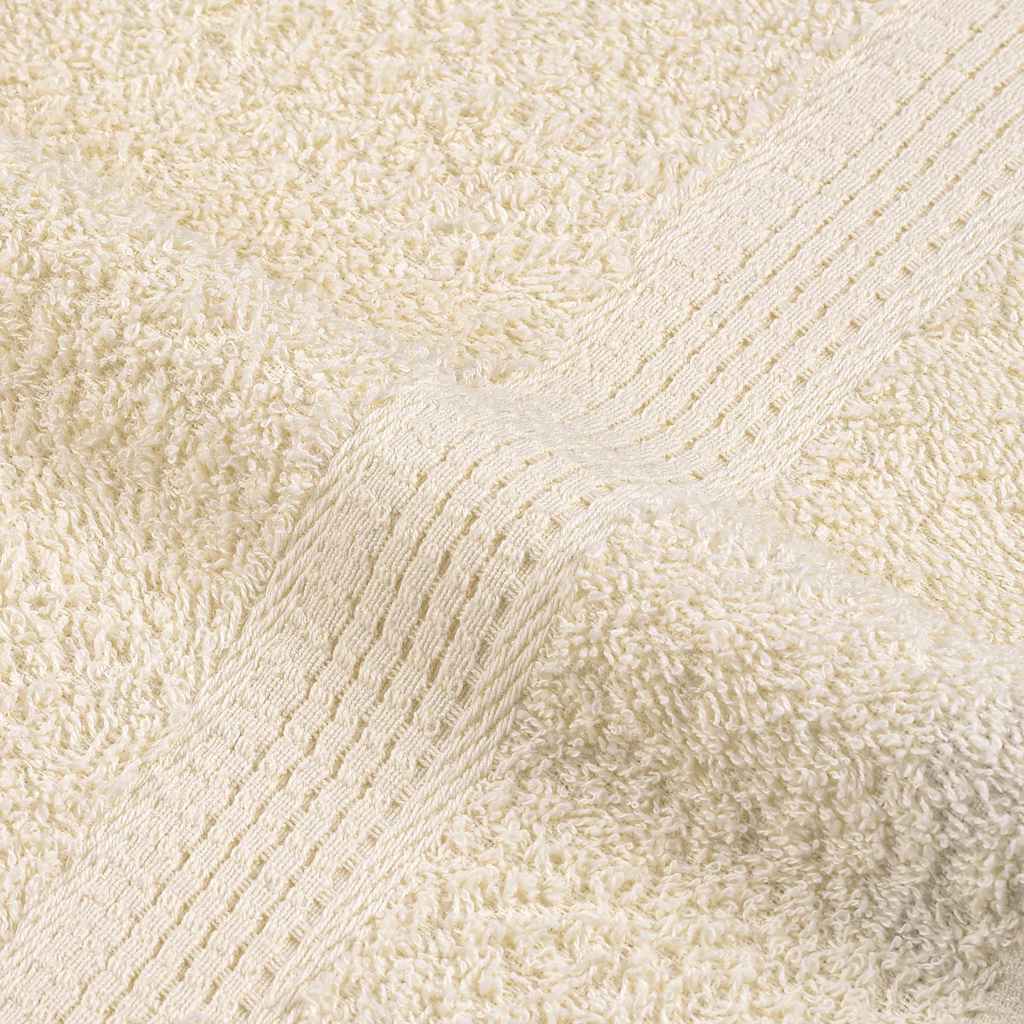 Asciugamani Ospiti 10 pz Crema 30x50 cm 360 g/m² 100% Cotone 136997