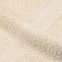 Asciugamani Ospiti 10 pz Crema 30x50 cm 360 g/m² 100% Cotone 136997