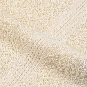 Asciugamani Ospiti 10 pz Crema 30x50 cm 360 g/m² 100% Cotone 136997