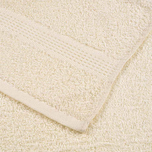 Asciugamani 2 pz Crema 50x100 cm 360 g/m² 100% Cotone 136998