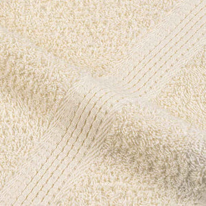 Asciugamani 2 pz Crema 50x100 cm 360 g/m² 100% Cotone 136998