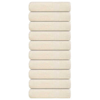 Asciugamani 10 pz Crema 50x100 cm 360 g/m² 100% Cotone 137000