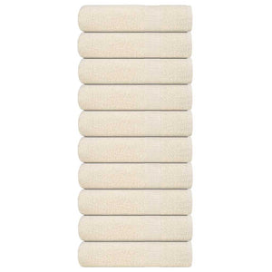 Asciugamani 10 pz Crema 50x100 cm 360 g/m² 100% Cotone 137000