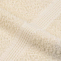 Asciugamani 10 pz Crema 50x100 cm 360 g/m² 100% Cotone 137000