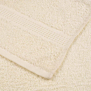 Asciugamani 4 pz Crema 100x200 cm 360 g/m² 100% Cotone 137011